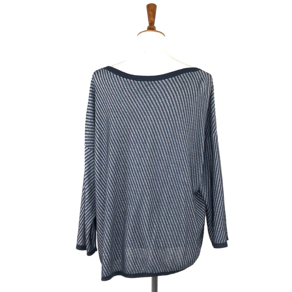 Eileen Fisher Striped Knit Oversize Sweater XL - Picture 3 of 7